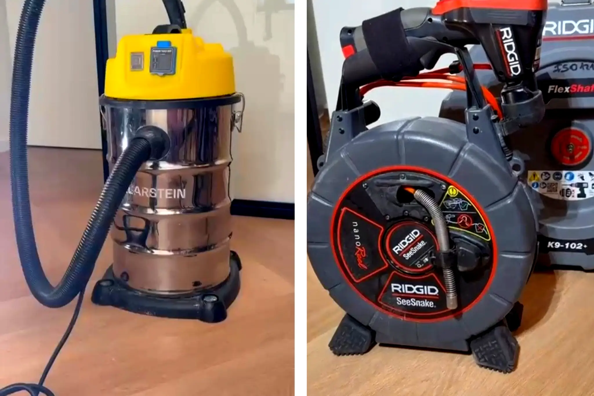 Apparatuur voor rioolinspectie en ontstopping Apparatuur voor rioolinspectie en ontstopping